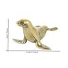Cute Antique Antique Vintage Fun Seal Antique Brass Handle Creative Solid Copper Handicraft Collectible Ornaments