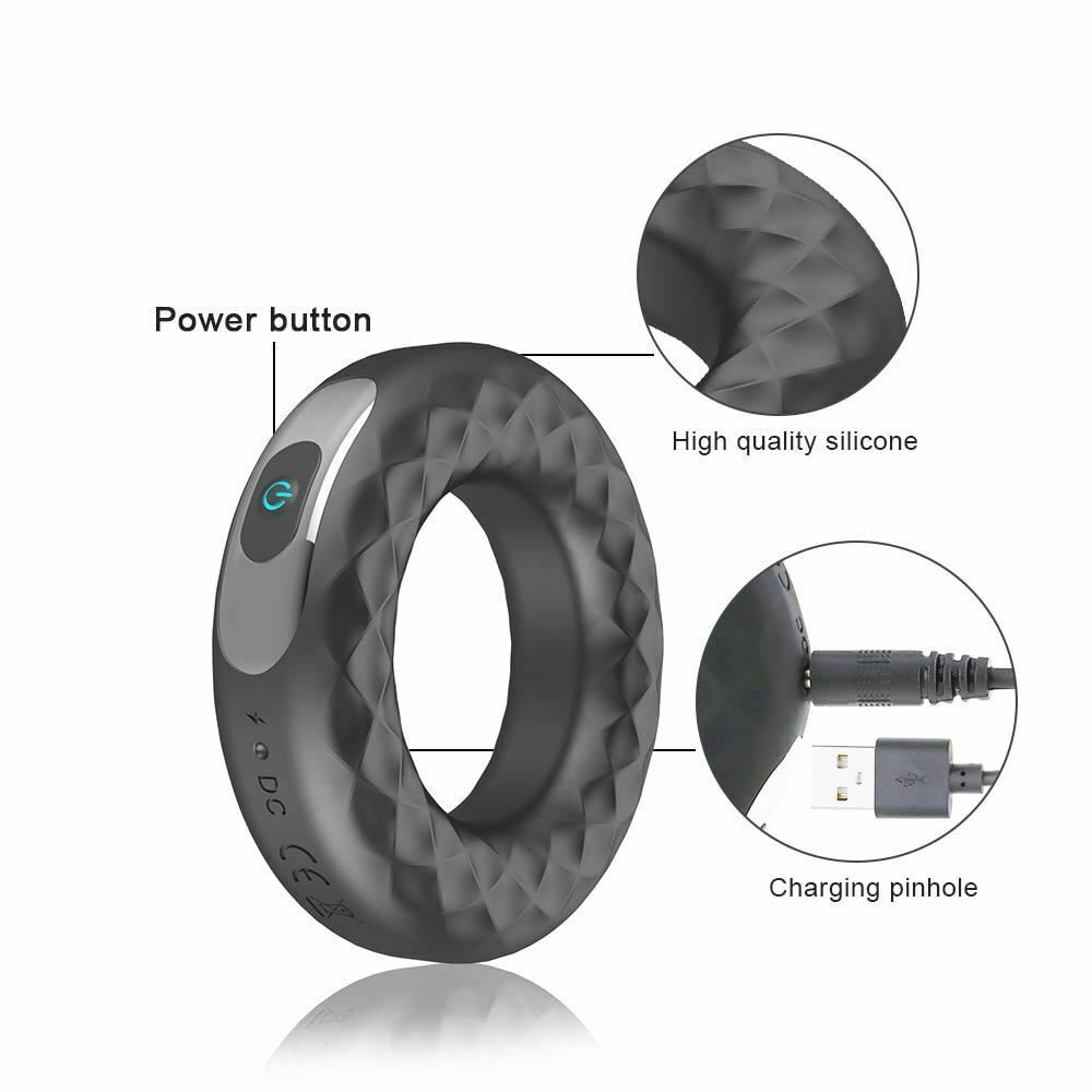 Rechargeable Speed Vibrating   Ring   Rings