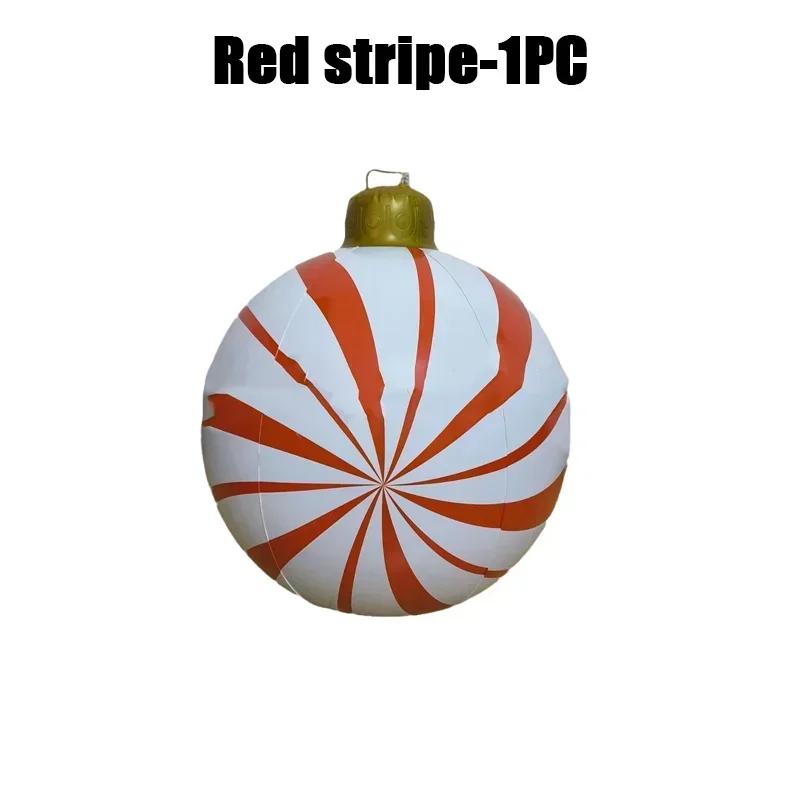 Giant Inflatable Christmas Ball Large Xmas Inflatable Ornaments PVC Outdoor Holiday Blow Ball Outside Yard Porch Decorations