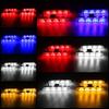Car Front Grille Light Strobe Red Blue Emergency Remote Wireless Control Warning Light Bumper Grill Hood Led Auto Accessories