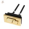 Dual Flush Toilet Tank Gold 48mm/58mm Chrome Plated ABS Round Shape Toilet Push Buttons Bathroom Accessories