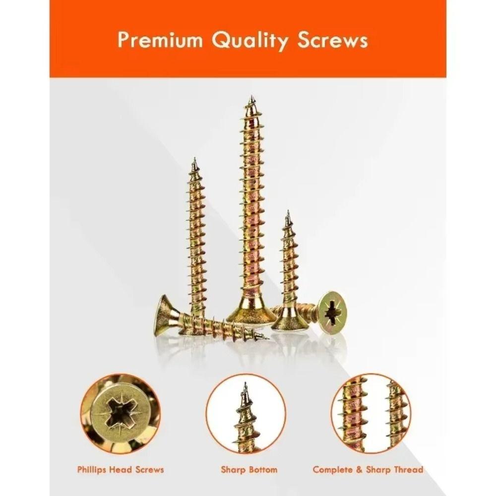 360 PCS M 3.5 Self-Drilling Wood Screws Wood Screw Flooring Nails Flooring Installation