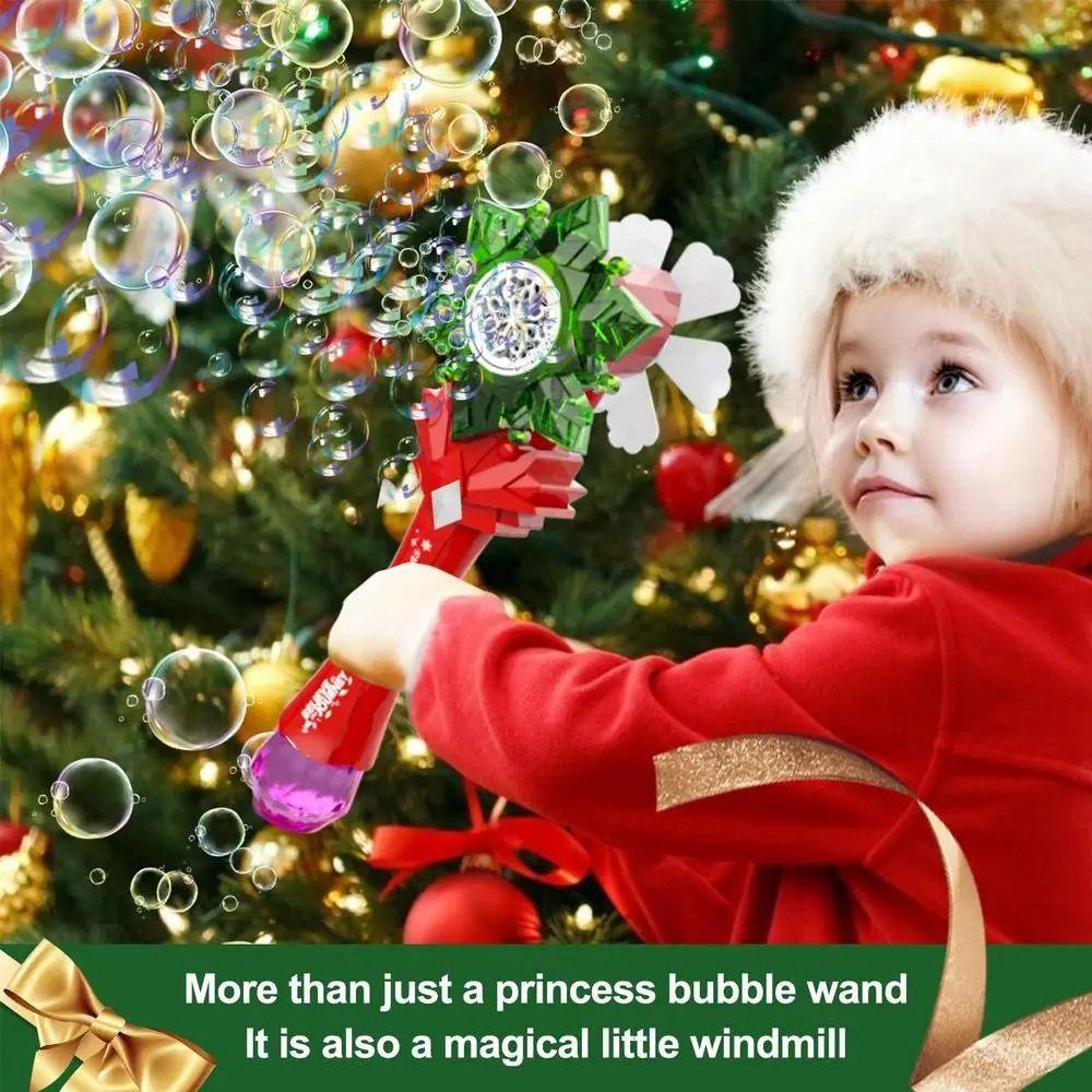 Weihnachten Santa Weihnachten elektrische Seifenblasenmaschine Kinder spielen Zubehör