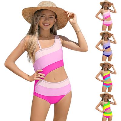 Conjunto de Bikini para Niñas - Traje de Baño Separado para Adolescentes Traje de Baño Traje de Baño para Adolescentes Traje de Baño Para Niñas