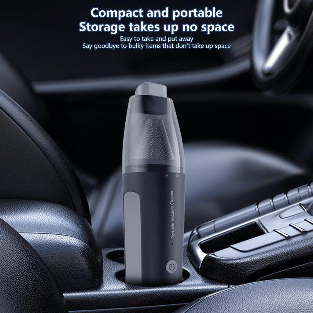 Luggable Car Vacuum Cleaner with 13000Pa Windspout Suction Wireless Lightweight Design Reaches Underlying Corners