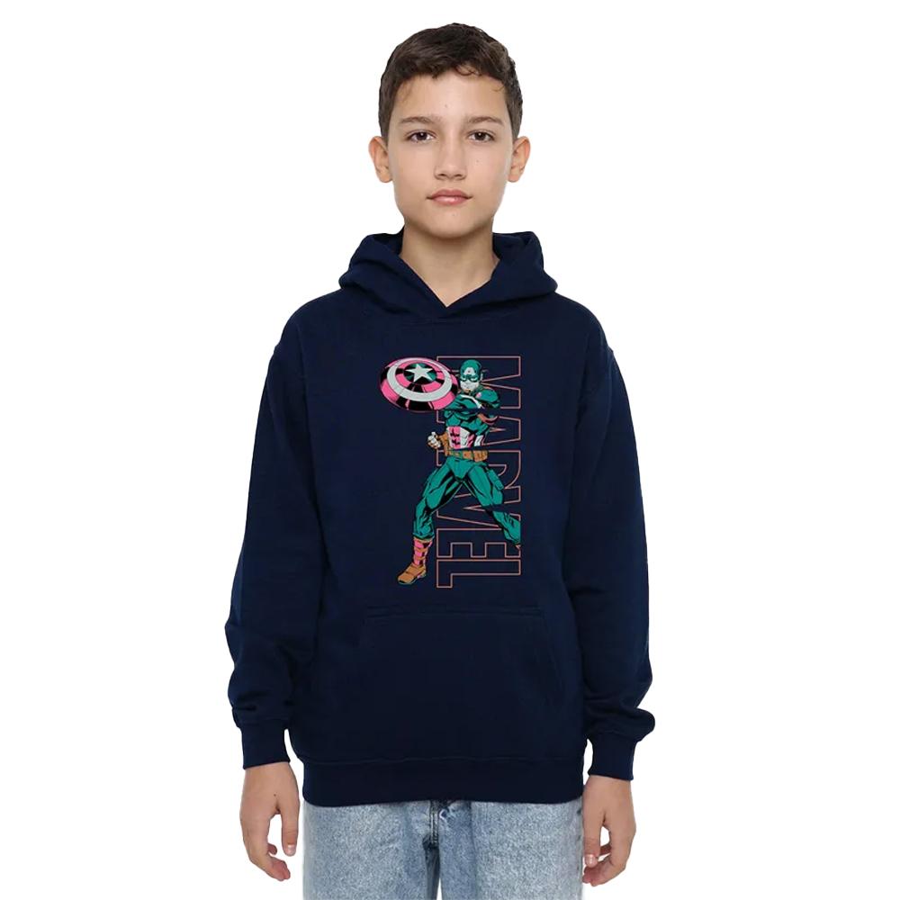 Captain America Childrens/Kids Emerge Pull Over Hoodie