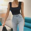 Women's Early Autumn Square Collar Slim Camisole - Korean Style Versatile Top