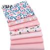 Patchwork Cloth 1 Set Beautiful Flower Printed Lightweight Elegant Eye-catching Fabric Sewing for Home Needlework