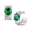 Bestyle Ear Cuff for Women, Sterling Silver 925, Men's Earrings, Hypoallergenic, Zirconia, Non-Pierced Earrings, Unisex, Openwork Arabesque Design, Si