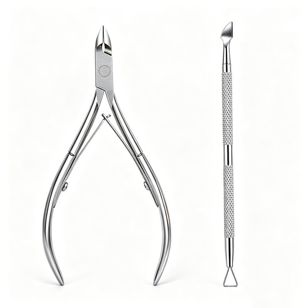 Xiaomi 4/5 Pcs Professional Stainless Steel Nail Cutter Scissor Nippers Multi Function Cuticle Pusher Remover Nail Art Care Tools Kits