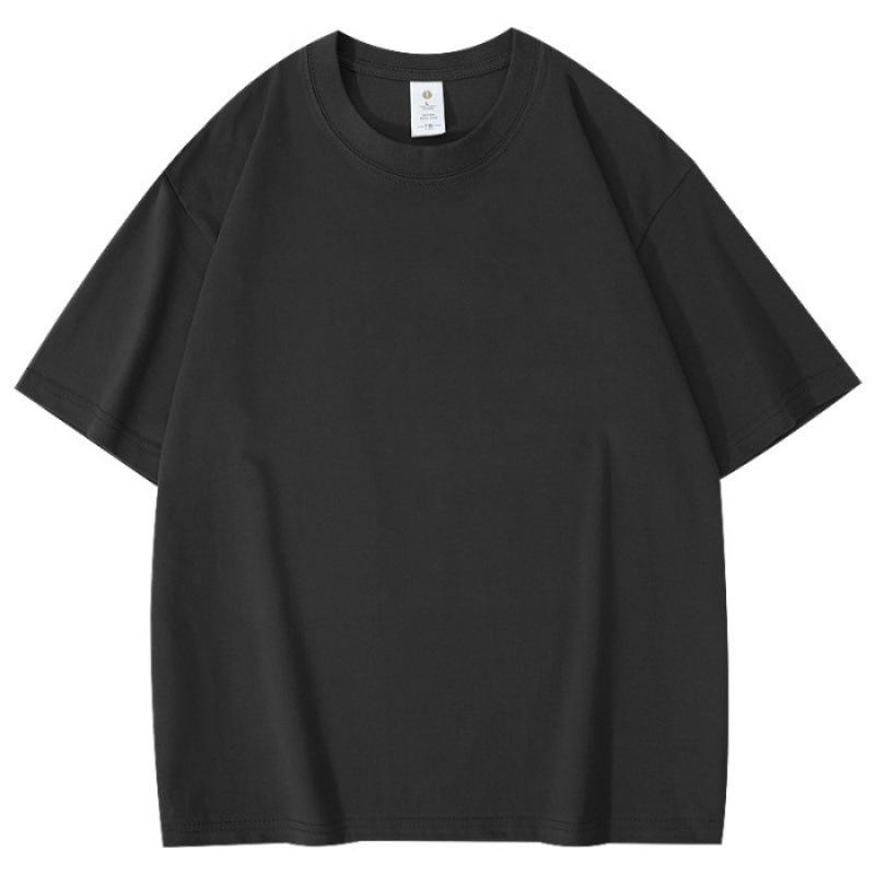 

Бавовняна ретро-стильна футболка вільного крою, повсякденний стиль з короткими рукавами 2XL сірий