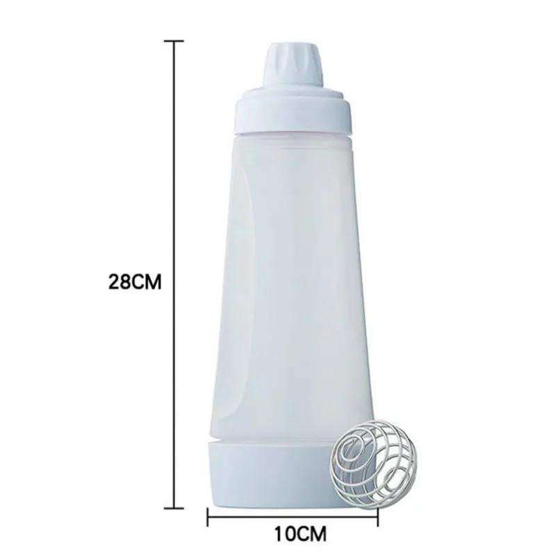 1PC Hand Shake Batter Dispenser Batter Mixer Bottle With Scale Cupcake Pancake Crepe Batter Dispenser Kitchen Baking Accessories