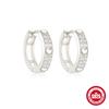 Stylish And Simple S925 Sterling Silver Daily With Classic Diamond-Encrusted Light Luxury Cold Earrings Earrings Earrings