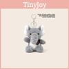 Posture Sitting Scarf Baby Elephant Cartoon Plush Keychain Pendant For Kids Gift