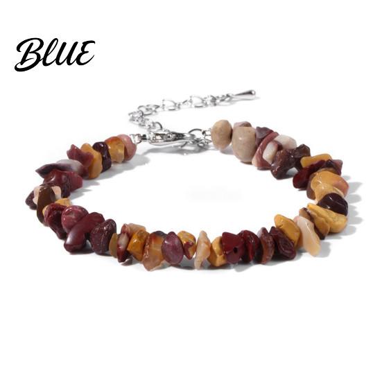 Durable Bracelet Women Irregular Beads Decor Adjustable Length Non-fading Wrist