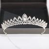 Silver Color Crown and Tiara Hair Accessories for Women Wedding Accessories Crown for Bridal Crystal Rhinestone Diadema Tiara