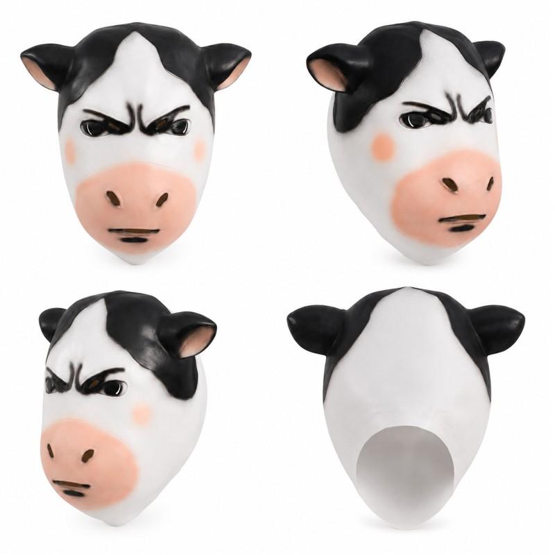 Halloween Funny Cow Mask Cosplay Party Creative Latex Costume Prop