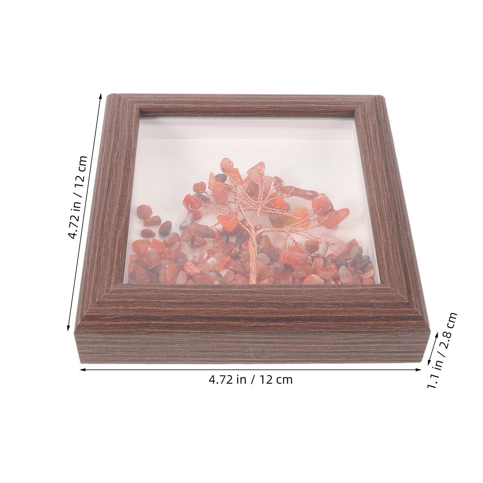 

Beautiful Crystal Tree Photo Frame Sparkling Geometric Design Photo Holder for Living Room Bedroom Office Wedding Home Decor красный