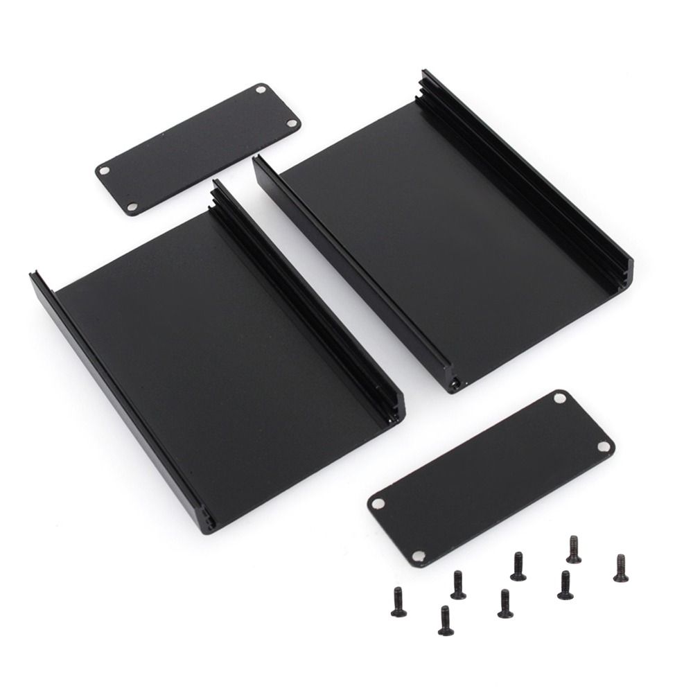 Enclosure Box 80*50*20mm Junction Box Aluminum Black Electrical Enclosure Connection Box DIY Projects