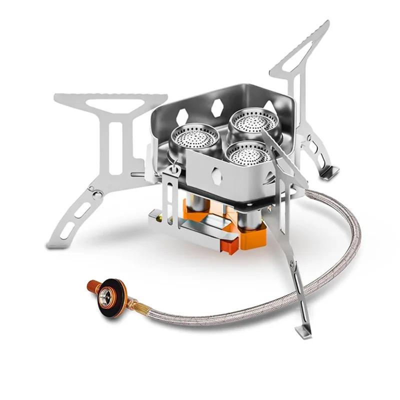 Mini Big Power Camping Gas Stove Portable Heater Outdoor Burner Cooker Picnic BBQ Cookware Tourist Backpacking Hiking Equipment