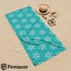 Minimal Teal Bloom Soft Portable Travel Towel Unisex Ultra Lightweight Microfiber Oversized Sand Free Quick Dry Beach Towel