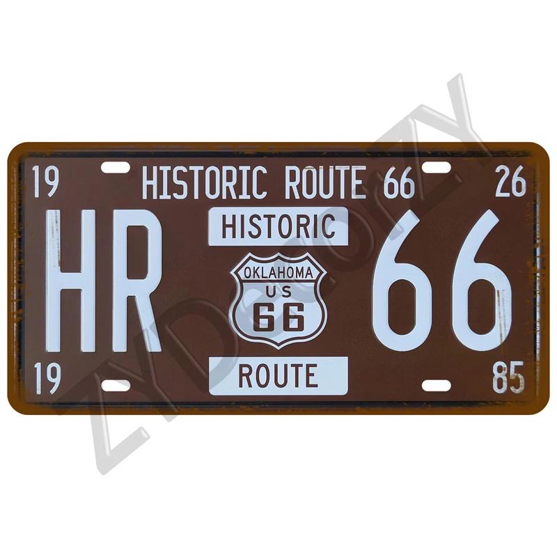 Metal Sign Art Bar Club Plaque Home Tire Shop Wall Art Decor Gas Route 66 Arts Plate Garage Tin Sign Poster Vintage Car TinPlate