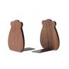 Black Walnut Wooden Anti-Fall Book Stand for Dorm or Office