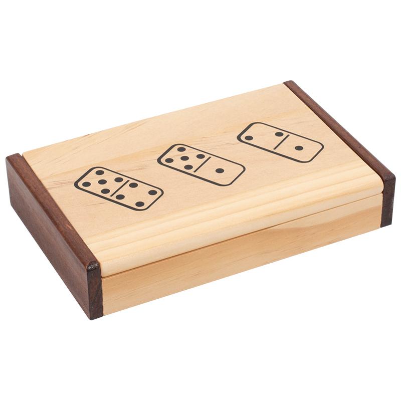 Набор домино для взрослых Классические настольные игры Двойной набор домино с фишками-спиннерами с деревянным кейсом 2-4 игрока Шахматы