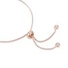 Bracelet - Jusit - Argent 925 - Zircone multicolore - Finition or rose 18K - 3,6g