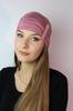 Mona Pink Turban Bamboo Crinkled Hat Without Pattern For Every Woman