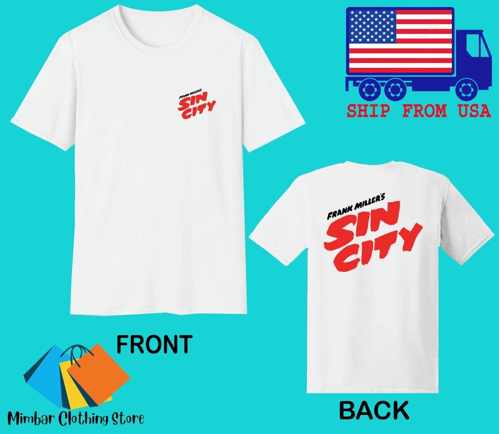Sin City Classic Retro Movie Men's White Size S-5XL
