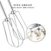 2 Pack Electric Eggs Mixer Heads Milk Frother Heads Eggs Whisk Accessories for Smooths Coffee Milk Foam Puree Kids Foods