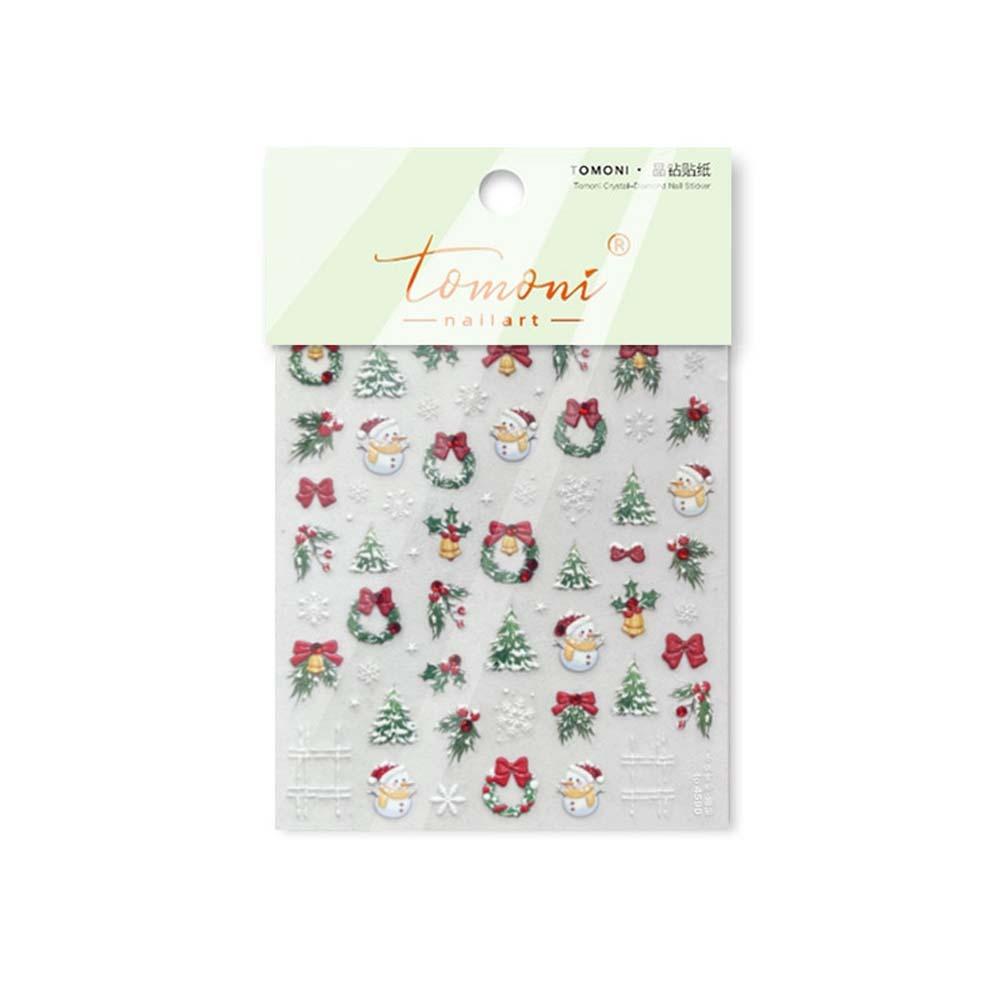5D  Christmas Nail Sticker Nail Accessories Xmas Nail Decoration  Winter