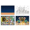 62KD Christmas Stickers Colorful Nativity Scene Decals Removable Window Stickers