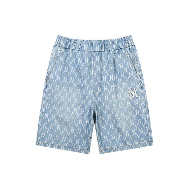 MLB Logo Printed Shorts Unisex Shorts Blue 31DPU1131-50U