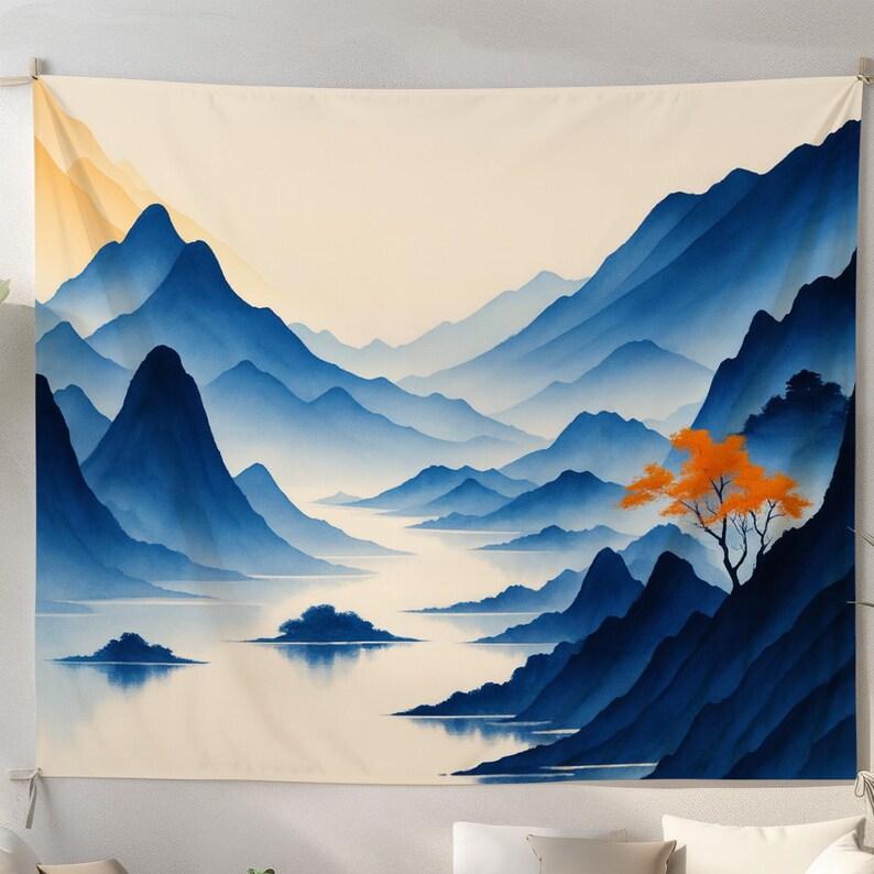 Blue Mountain tapestry 75x100 чёрный