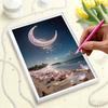 Pearl DIY The Night View of The Bay Art Kits 15.7x19.6inch Gem Art Pearl Painting Kits Without Frame for Adults Gift Idea Home Wall Decor