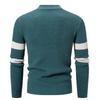 Men's Casual Semi-high Neck Two-tone Long-sleeved Pullover Base Knitted Sweater