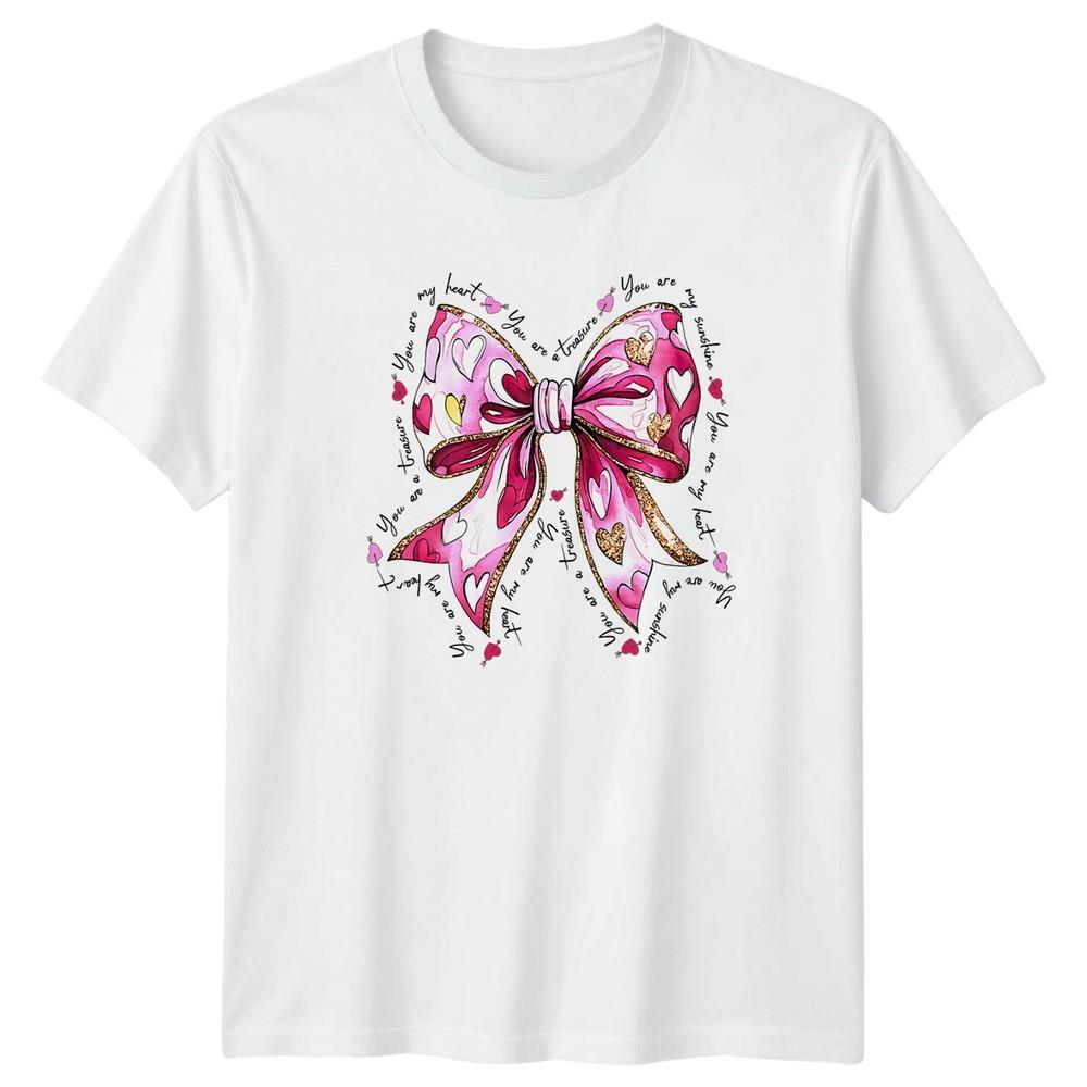 Pink Bow Hearts You Are My Sunshine Unisex Graphic Tee S