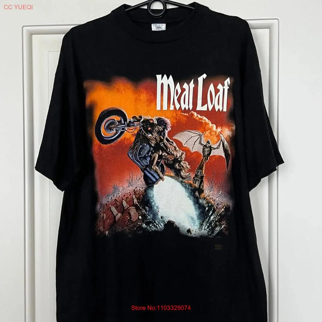 Vintage Meat Loaf Band T Shirt Tour Rock 90s vintage Washed Versatile Soft Breathable fashion graphic Casual Comfortable