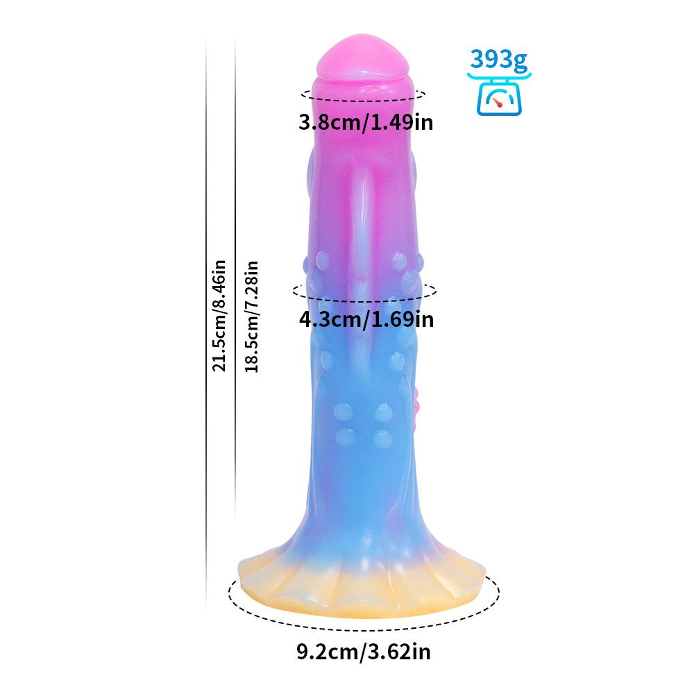 Glow-in-the-Dark Realistic Dildo for Women - Ultra-Soft Skin Feel, Body-Safe Liquid Silicone - Waterproof & Easy Clean - Discreet Shipping