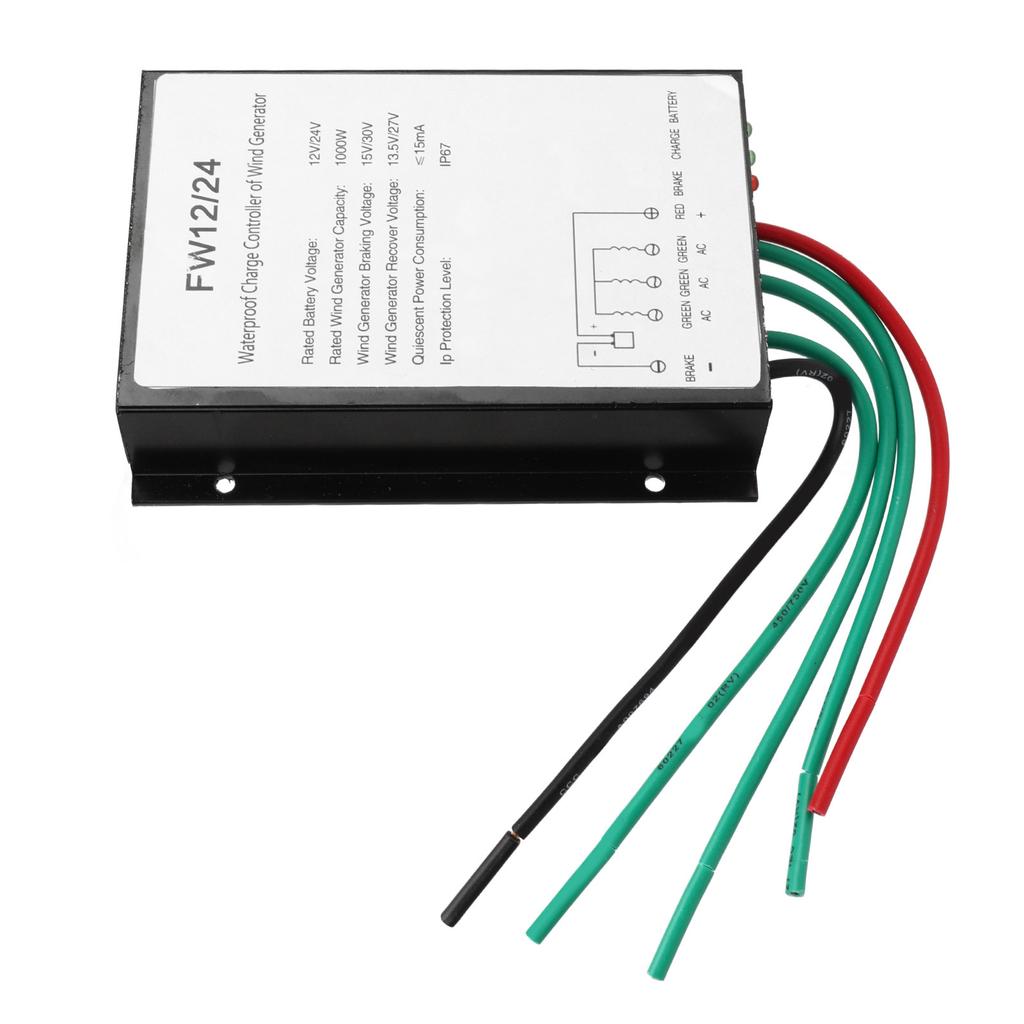 Windturbinen-Laderegler, wasserdicht, Solar-Wind-Hybrid-Generator-Controller mit LED-Anzeige