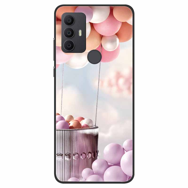 For TCL 30 SE Case Silicone Starry Space TPU Soft Back Cases For TCL 305 Cover Marble Painted for TCL 30SE TCL305 Fashion Bags