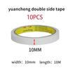 10M White Double Sided Tape Ultra-thin High-adhesive Super Strong Hand Tearable Tape 5-40mm Wide for Crafting And PackagingPinstriping Tape 3
