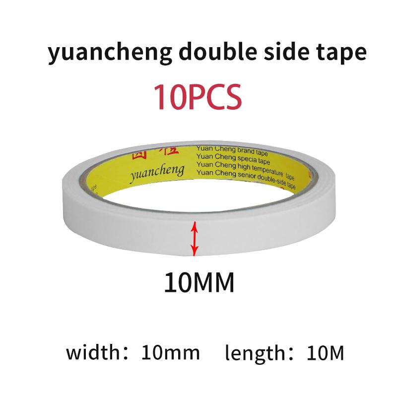 10M White Double Sided Tape Ultra-thin High-adhesive Super Strong Hand Tearable Tape 5-40mm Wide for Crafting And PackagingPinstriping Tape 3