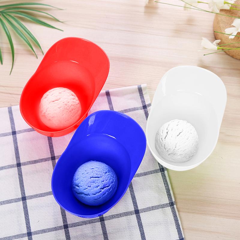 Ice Cream Bowl Set Baseball Cap Shape Colorful Reusable Multipurpose Mini Dessert Bowls Party