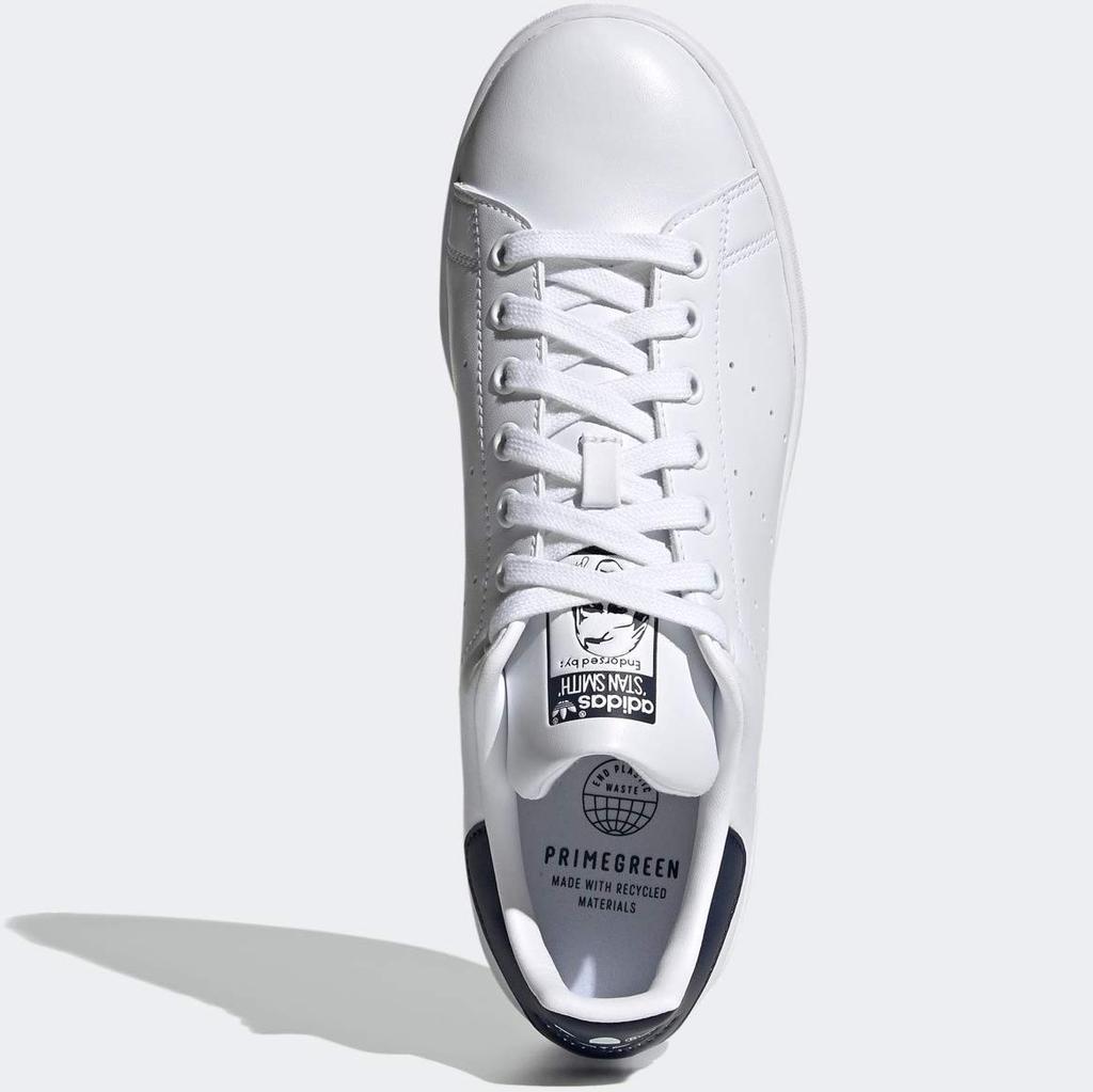 Adidas Stan Smith Footwear Size Authentic Adidas Japan Product FX5501, White/Footwear White/College Navy, 27.0cm,