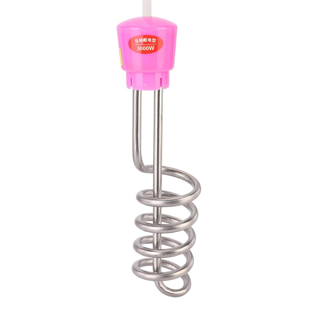 3000W 70°C Auto Power Off Water Electric Immersion Heater Boiler Spiral Tube Basin 220V