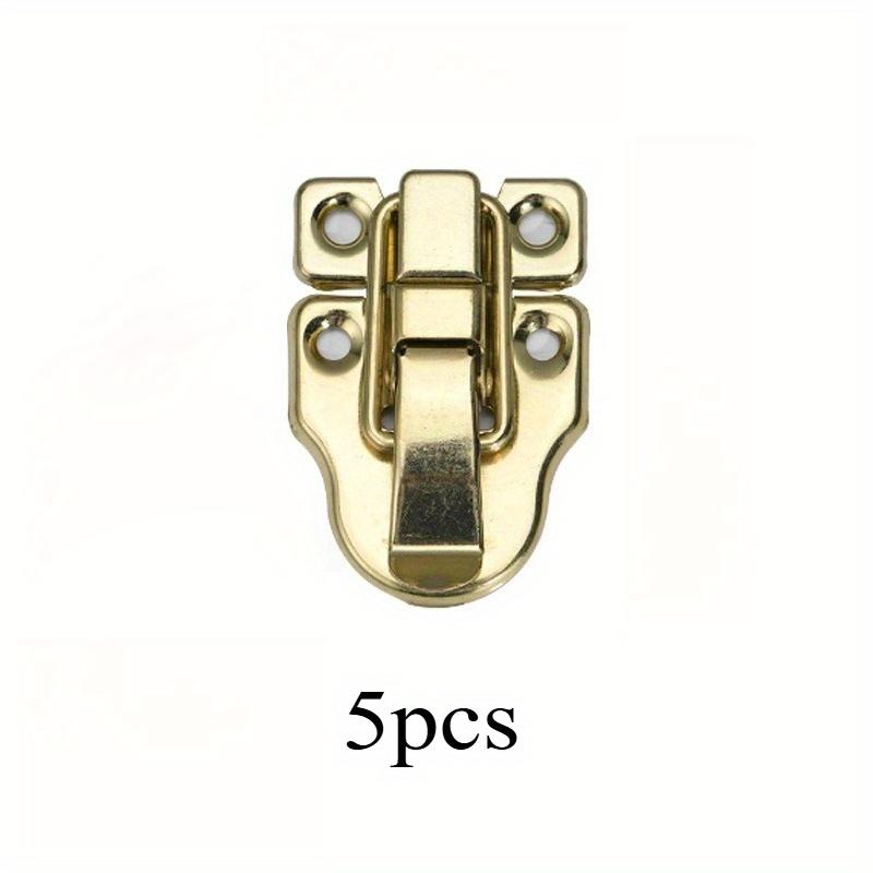 5pcs Vintage Jewelry Wood Box Hasps Drawer Latches Decorative Suitcases Hasp Latch Buckle Clasp Furniture Hardware
