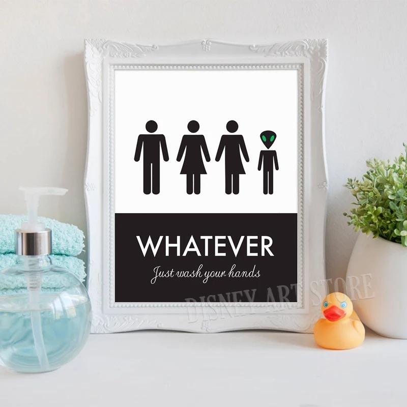 Please Don't Do Coke In The Bathroom Bathroom Decor Posters Quotes Canvas Painting Modern Funny Gift Sign Toilet Wall Art Print